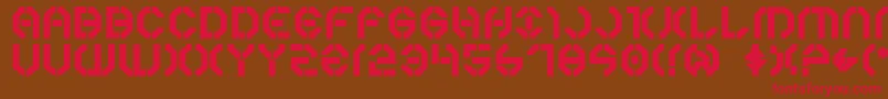 Year3000Bold Font – Red Fonts on Brown Background