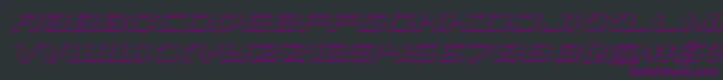 Sdf3Dital Font – Purple Fonts on Black Background