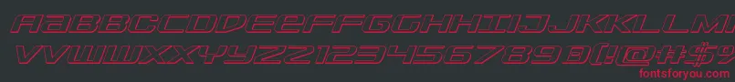 Sdf3Dital Font – Red Fonts on Black Background