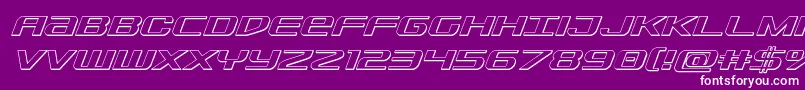 Sdf3Dital Font – White Fonts on Purple Background