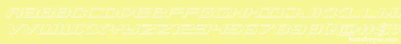 Sdf3Dital Font – White Fonts on Yellow Background