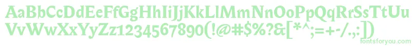 BiblonOtBold Font – Green Fonts on White Background