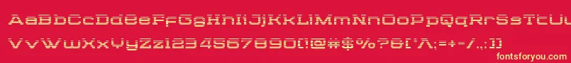 Cydoniacenturygrad Font – Yellow Fonts on Red Background