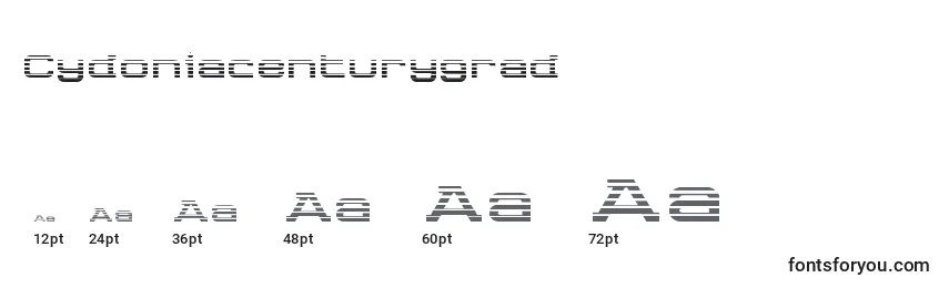 Cydoniacenturygrad Font Sizes