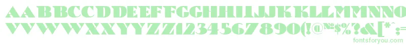 BricABraqueNf Font – Green Fonts on White Background