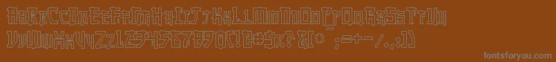 MangaHollow Font – Gray Fonts on Brown Background