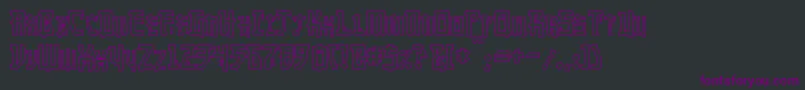 MangaHollow Font – Purple Fonts on Black Background