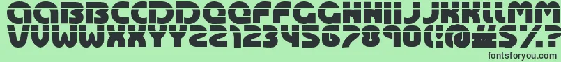 Oasis Font – Black Fonts on Green Background