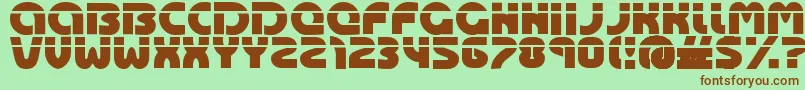 Oasis Font – Brown Fonts on Green Background