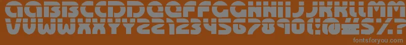 Oasis Font – Gray Fonts on Brown Background