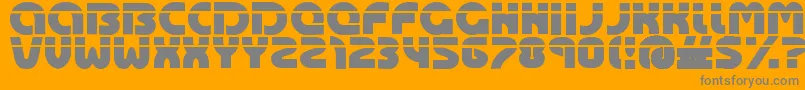 Oasis Font – Gray Fonts on Orange Background
