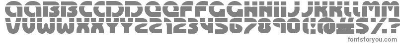 フォントOasis – 白い背景に灰色の文字