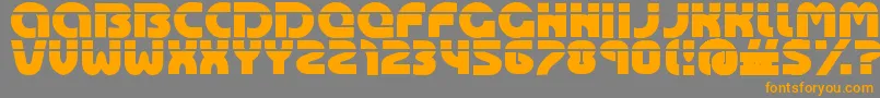 Czcionka Oasis – pomarańczowe czcionki na szarym tle