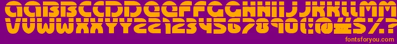 Oasis Font – Orange Fonts on Purple Background