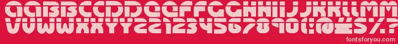 Oasis Font – Pink Fonts on Red Background