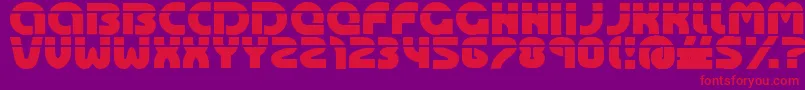 Oasis Font – Red Fonts on Purple Background