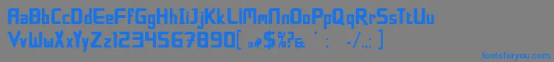 BoldfacelieRegular Font – Blue Fonts on Gray Background