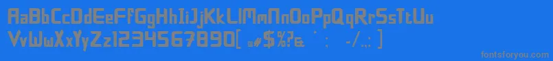 Police BoldfacelieRegular – polices grises sur fond bleu