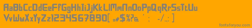 BoldfacelieRegular Font – Gray Fonts on Orange Background