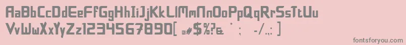 Więcej informacji o czcionce BoldfacelieRegular Czcionka BoldfacelieRegular – szare czcionki na różowym tle