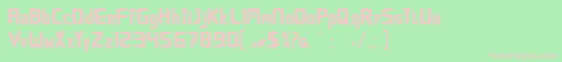 BoldfacelieRegular Font – Pink Fonts on Green Background