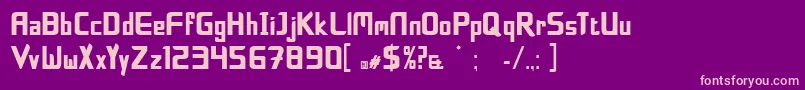 BoldfacelieRegular Font – Pink Fonts on Purple Background