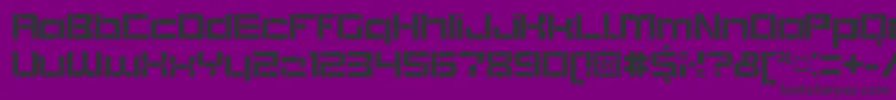 BlockoutOpenbold-Schriftart – Schwarze Schriften auf violettem Hintergrund