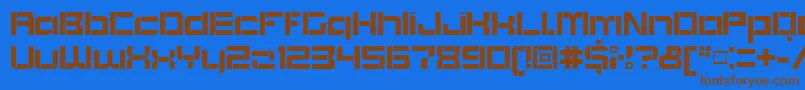 Шрифт BlockoutOpenbold – коричневые шрифты на синем фоне
