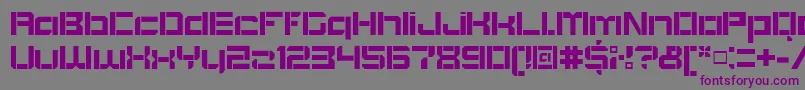 Шрифт BlockoutOpenbold – фиолетовые шрифты на сером фоне