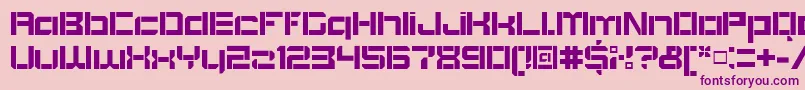 BlockoutOpenbold Font – Purple Fonts on Pink Background