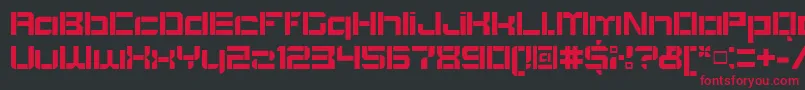 BlockoutOpenbold Font – Red Fonts on Black Background