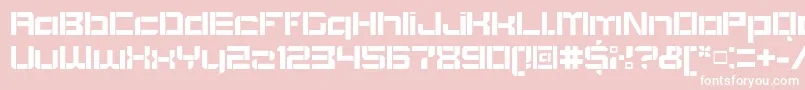 Шрифт BlockoutOpenbold – белые шрифты на розовом фоне