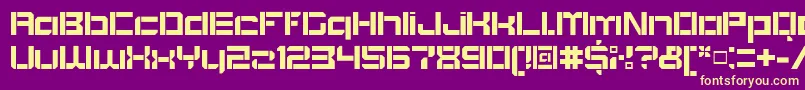 BlockoutOpenbold Font – Yellow Fonts on Purple Background