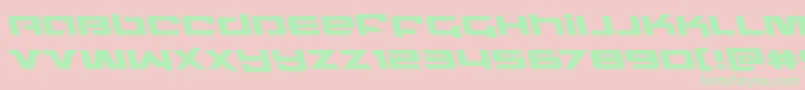 Northstarleft Font – Green Fonts on Pink Background