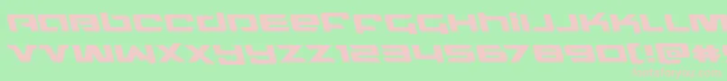 Northstarleft Font – Pink Fonts on Green Background