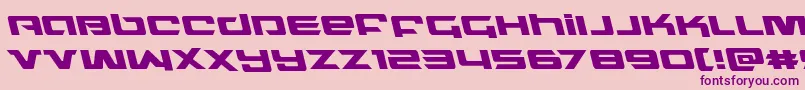Northstarleft Font – Purple Fonts on Pink Background