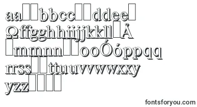 ThamesshadowRegular font – polish Fonts