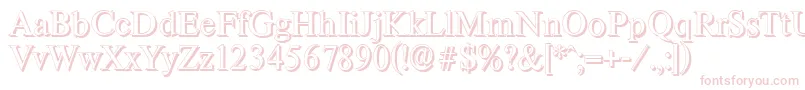 ThamesshadowRegular Font – Pink Fonts on White Background