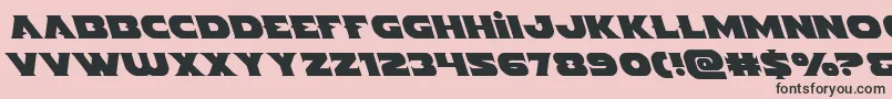 Indigodemonleft Font – Black Fonts on Pink Background