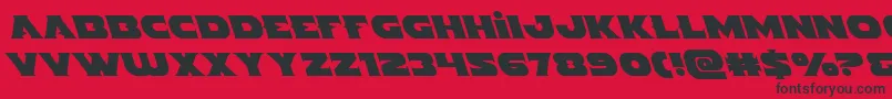 Indigodemonleft Font – Black Fonts on Red Background