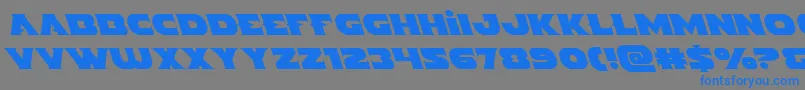 Indigodemonleft Font – Blue Fonts on Gray Background