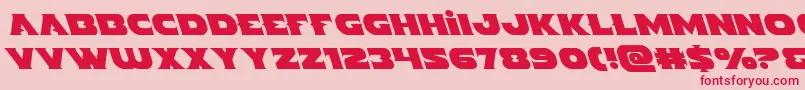 Indigodemonleft Font – Red Fonts on Pink Background