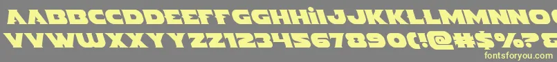 Indigodemonleft Font – Yellow Fonts on Gray Background