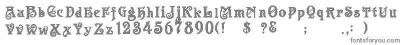 ApolloRegular-fontti – harmaat kirjasimet valkoisella taustalla