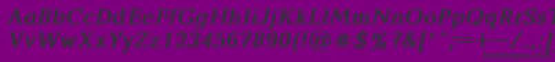 Baltica2 Font – Black Fonts on Purple Background