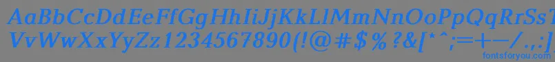 More about Baltica2 Font Baltica2 Font – Blue Fonts on Gray Background