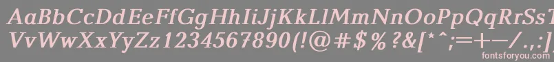 Baltica2 Font – Pink Fonts on Gray Background