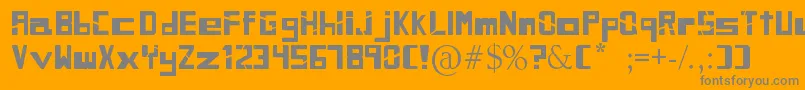 SiblingRivalry Font – Gray Fonts on Orange Background