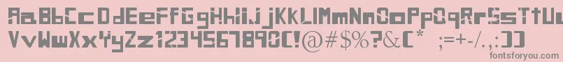 SiblingRivalry Font – Gray Fonts on Pink Background