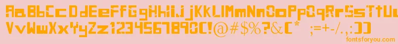 SiblingRivalry Font – Orange Fonts on Pink Background